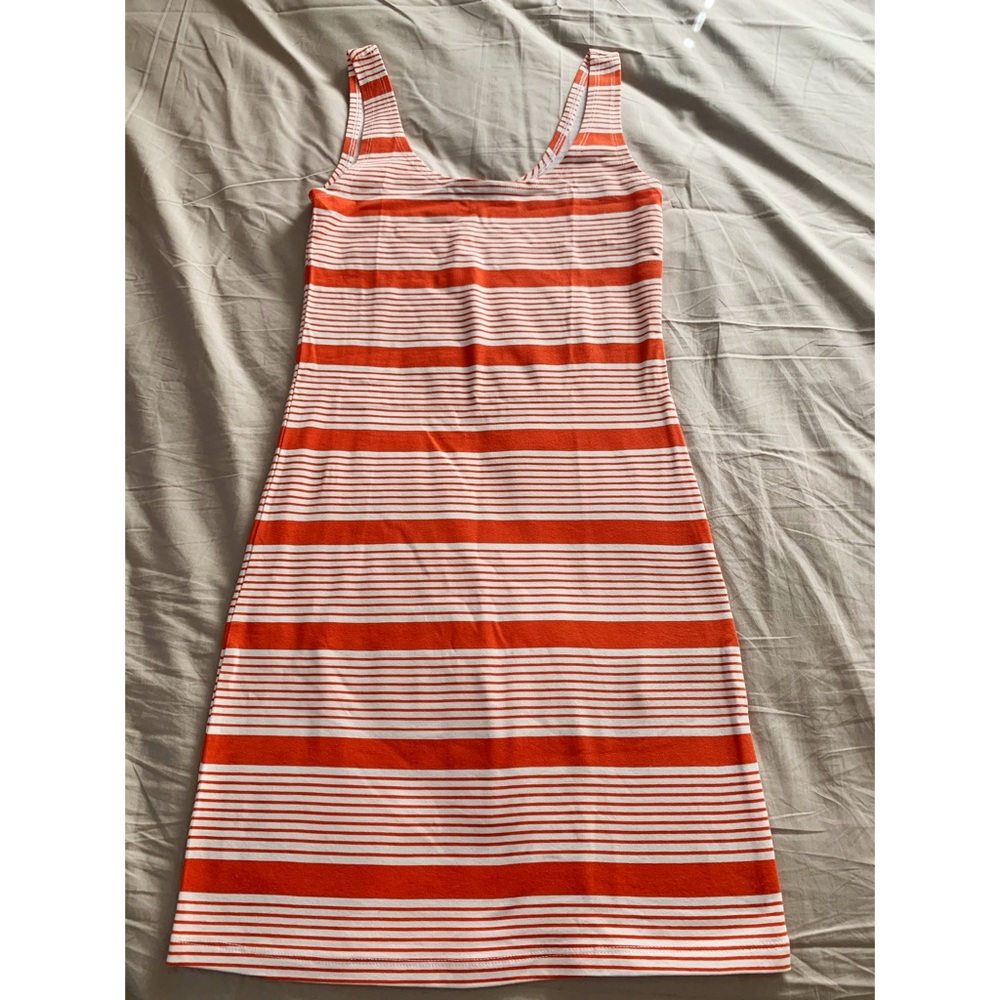 Orange bodycon dress